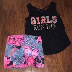 3 tank and short outfits